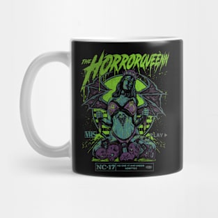 HORRORQUEENN (green teal purple) Mug